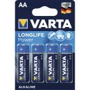 VARTA LONGLIFE Power  AA Batterie/ 4 Stück pro Packung